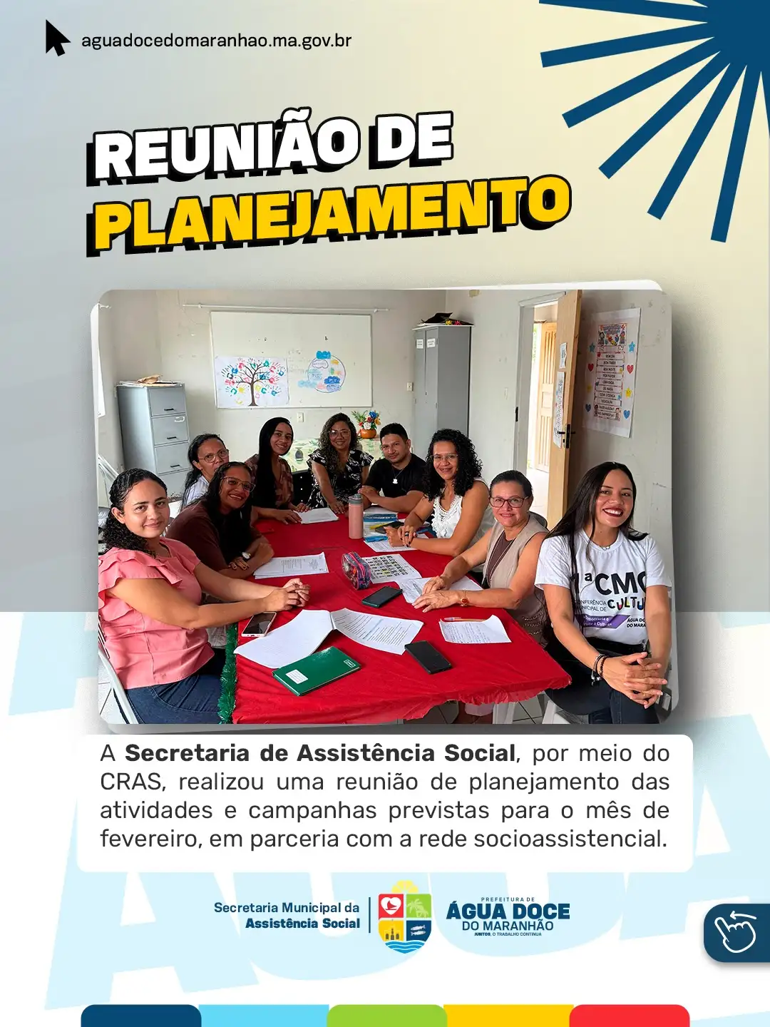REUNIÃO DE PLANEJAMENTO | CRAS – MÊS DE FEVEREIRO