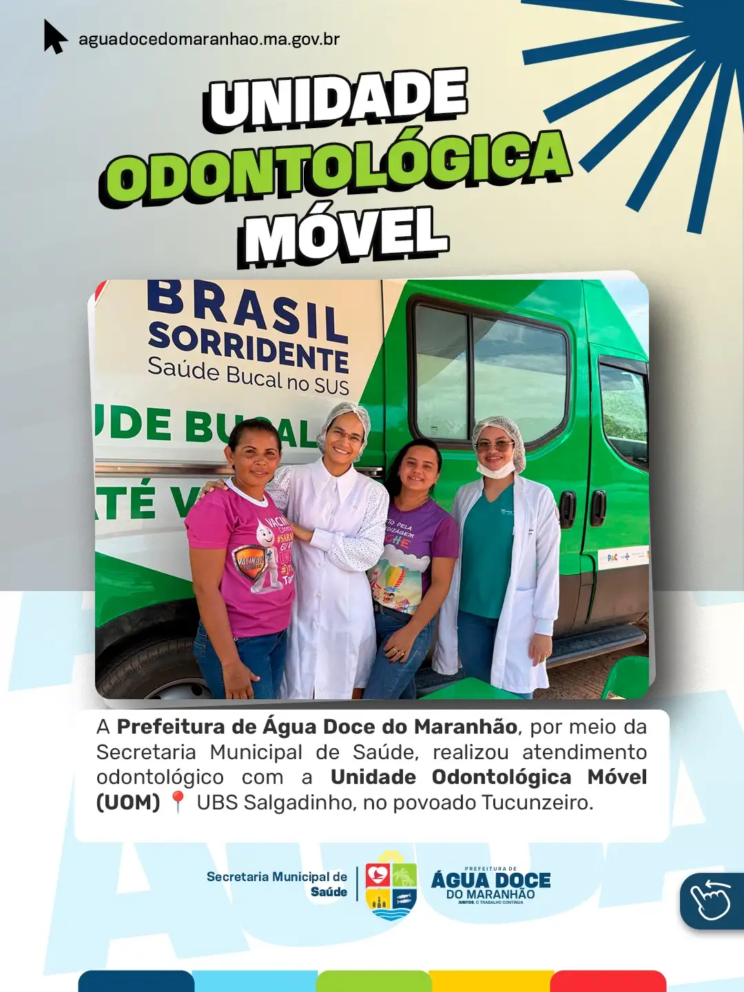 Unidade Odontológica Móvel realiza atendimento no povoado Tucunzeiro 🦷