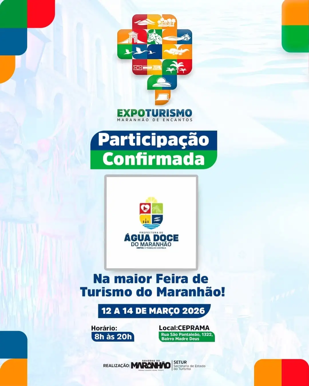 Água Doce do Maranhão confirma participação na Expoturismo Maranhão de Encantos