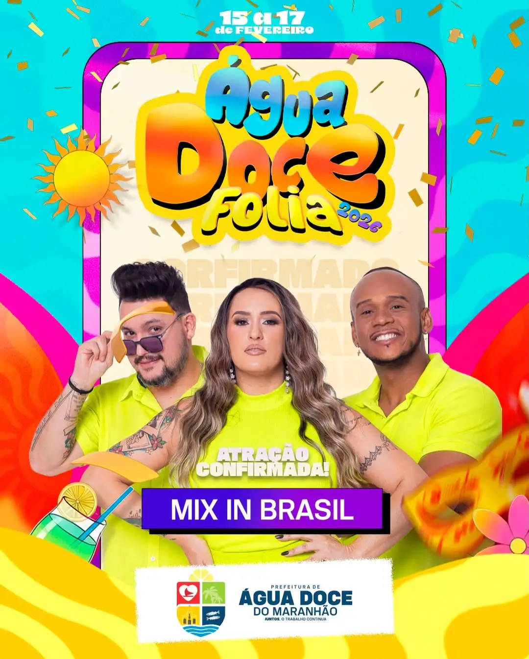 ATRAÇÃO CONFIRMADA | ÁGUA DOCE FOLIA 2026