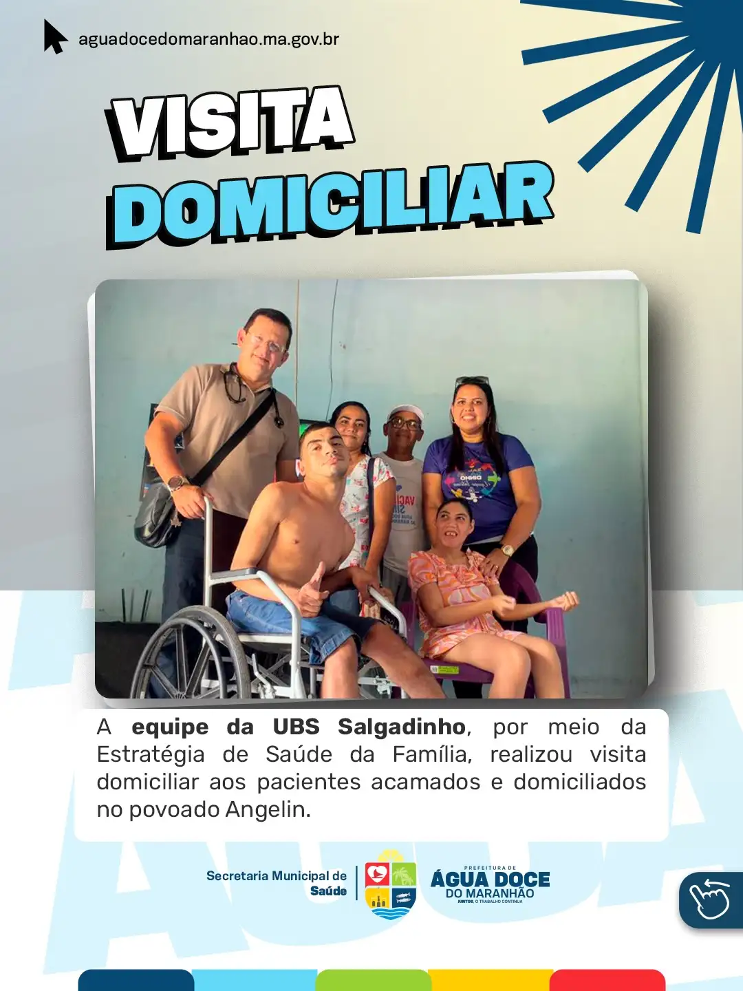 Prefeitura de Água Doce do Maranhão intensifica atendimento domiciliar e leva saúde ao povoado Angelin