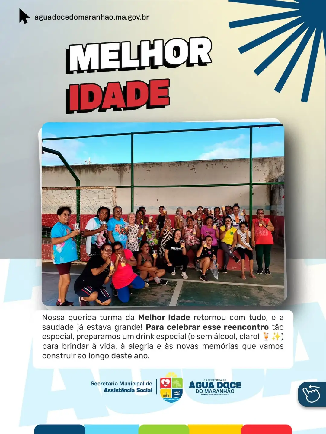 CRAS retoma atividades com a Melhor Idade em clima de alegria e reencontro ❤️