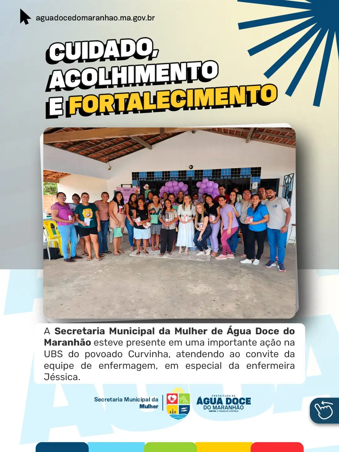 💜 Água Doce do Maranhão fortalece cuidado e acolhimento às mulheres 💜