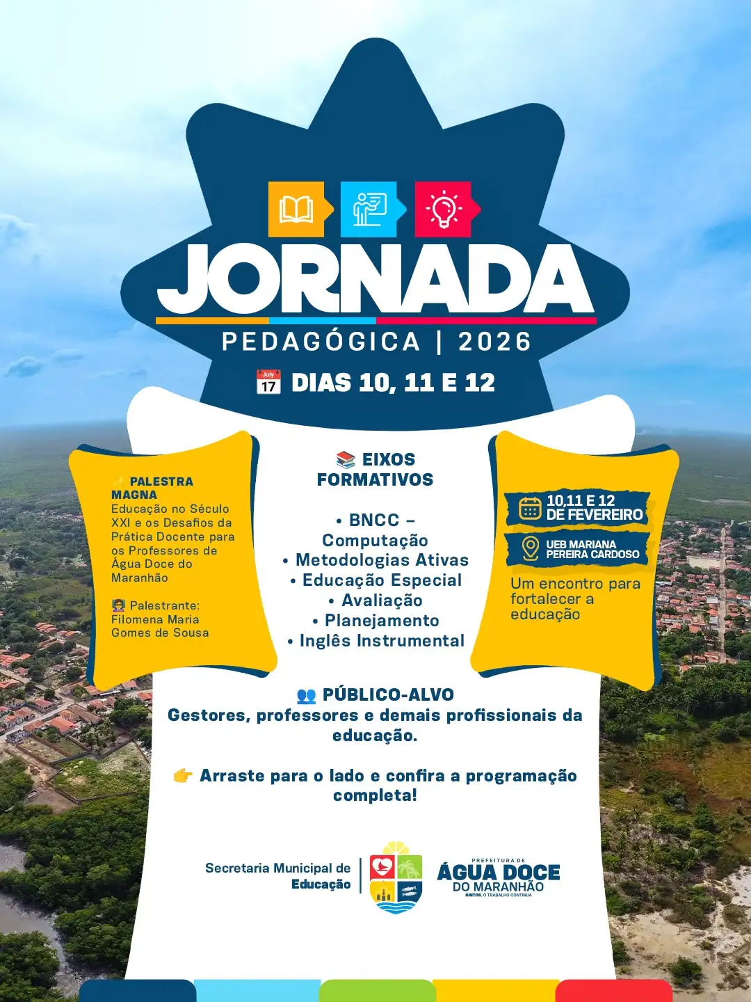 JORNADA PEDAGÓGICA 2026 | CONVITE AOS PROFISSIONAIS DA EDUCAÇÃO