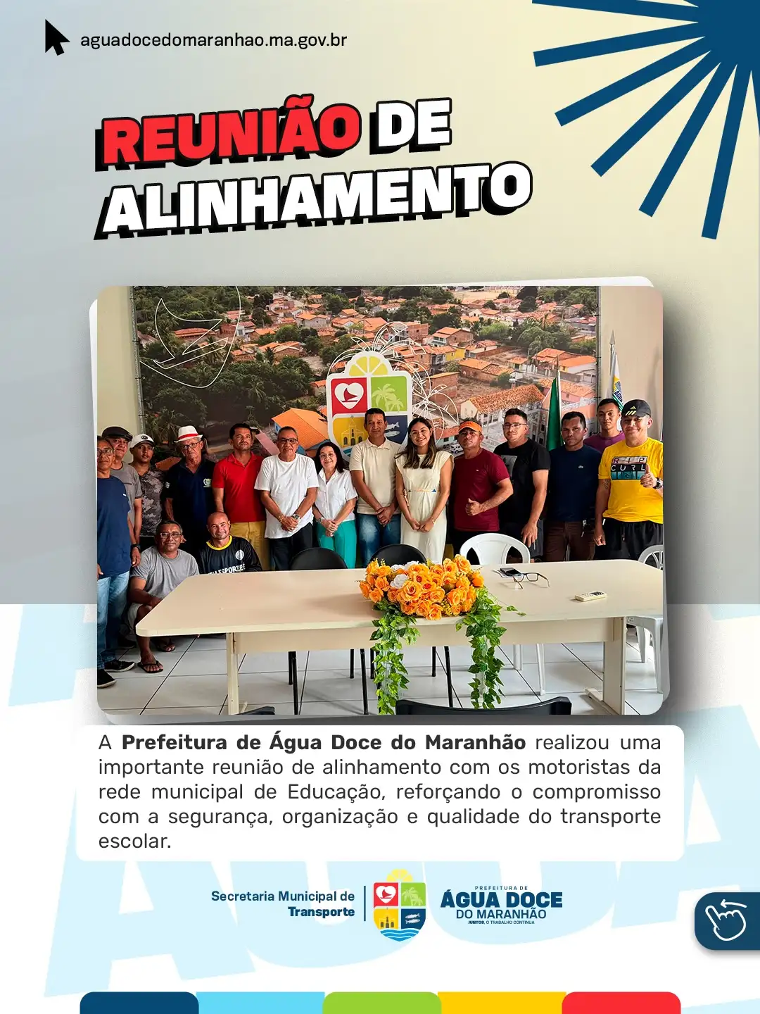 Reunião de Alinhamento com Motoristas da Educação em Água Doce do Maranhão