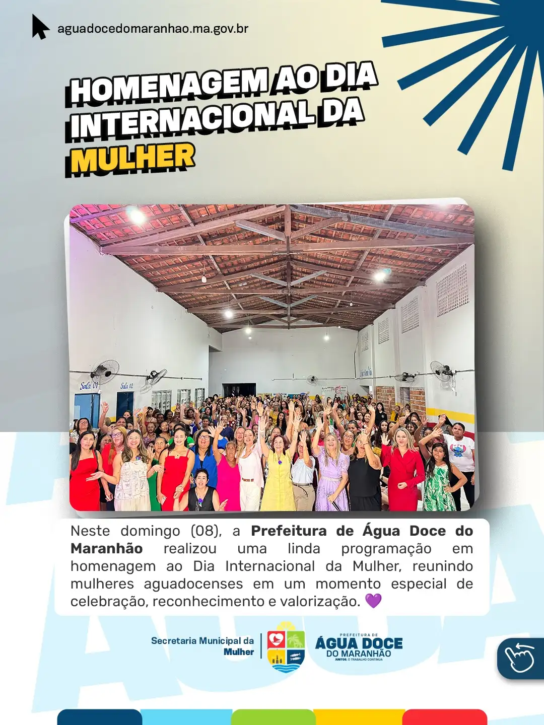 Prefeitura de Água Doce do Maranhão realiza homenagem especial pelo Dia Internacional da Mulher