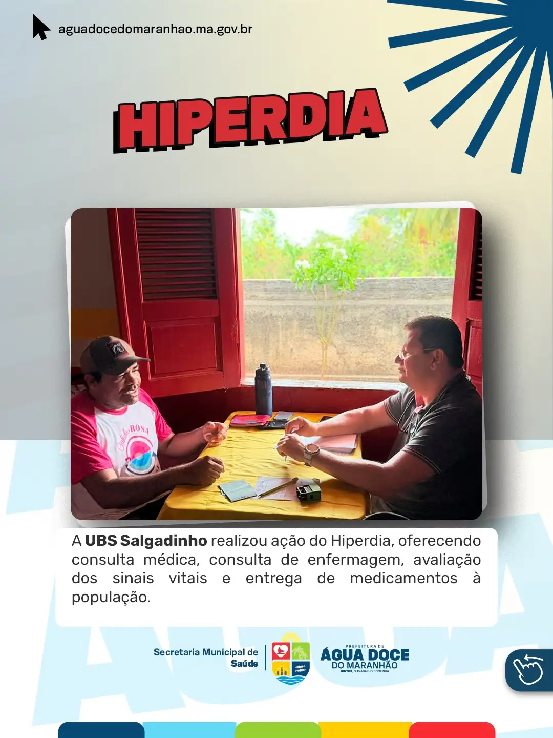 Ação do HIPERDIA na Comunidade Lavagem dos Patos
