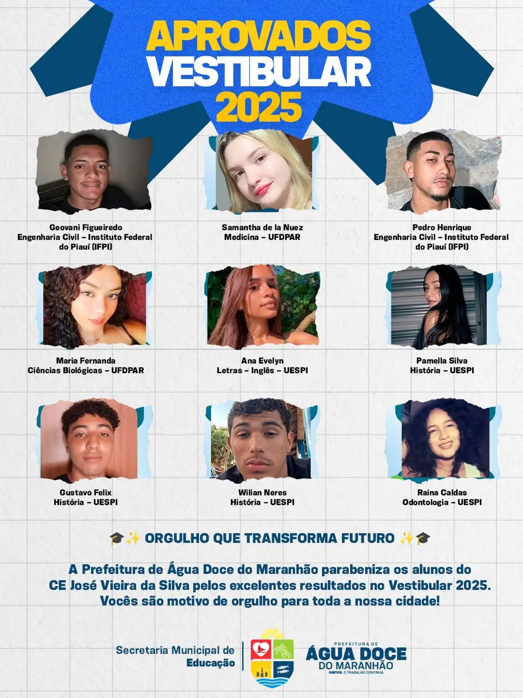 ORGULHO QUE TRANSFORMA FUTURO | RESULTADOS NO VESTIBULAR 2025
