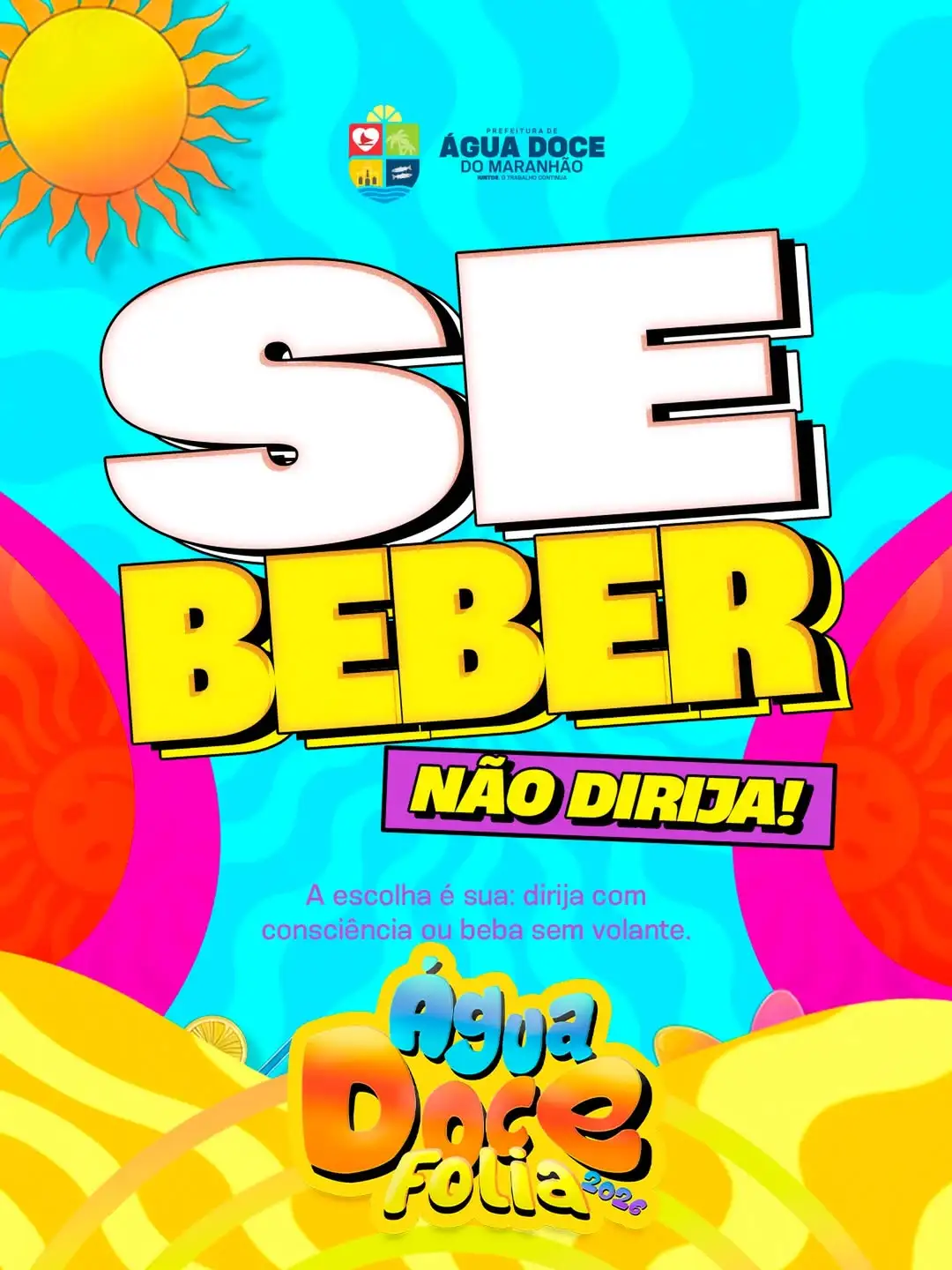 INFORMATIVO – ÁGUA DOCE FOLIA 2026: Segurança e Responsabilidade no Carnaval