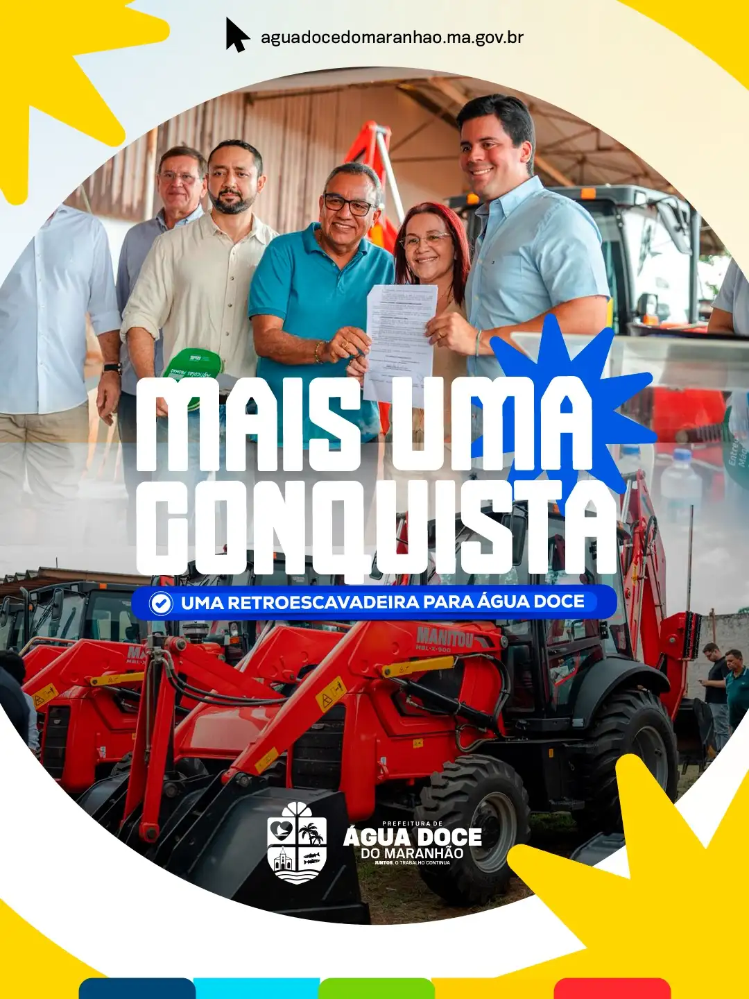 MUNICÍPIO RECEBE RETROESCAVADEIRA PARA REFORÇO DA FROTA