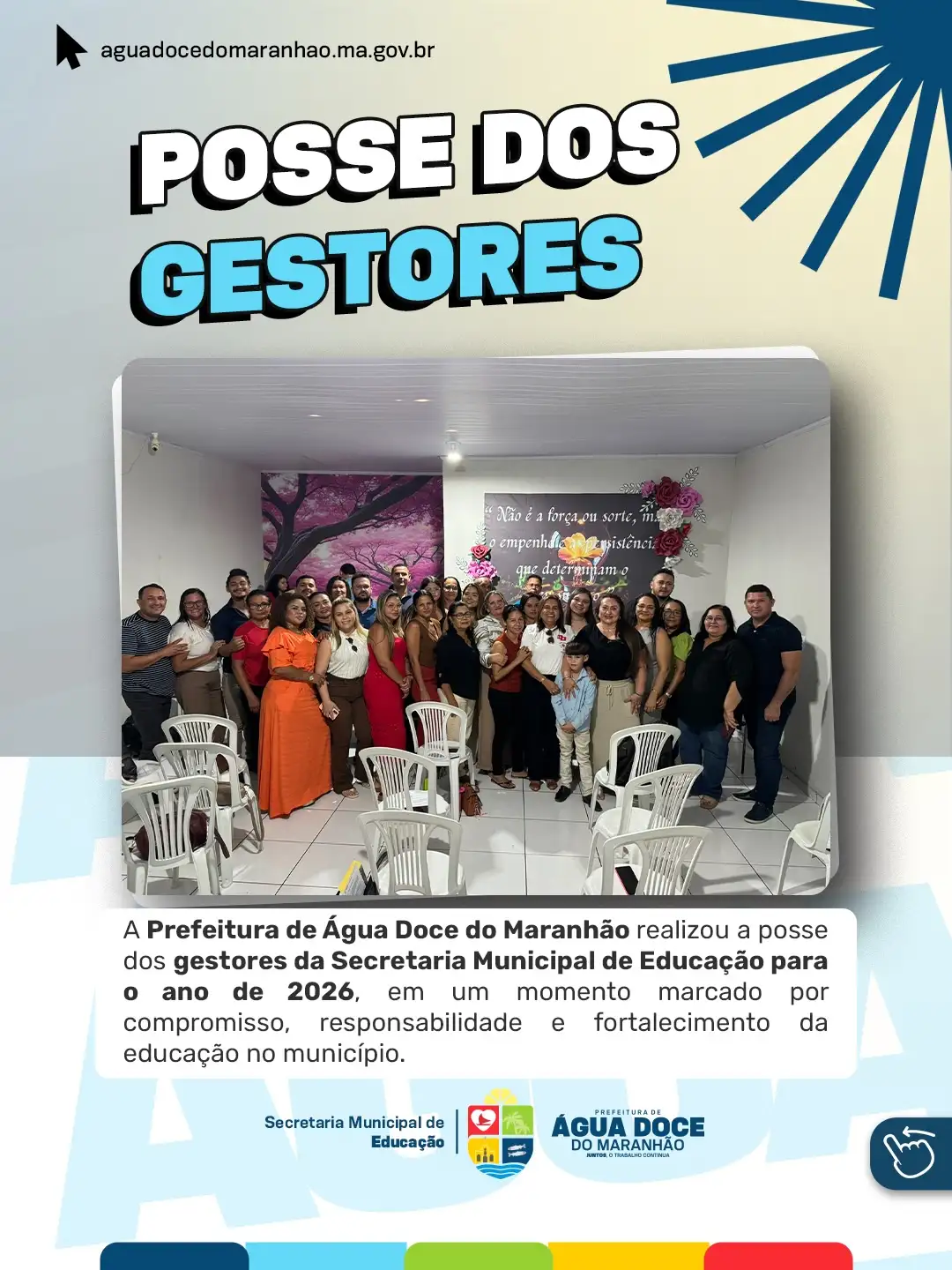 Prefeitura de Água Doce realiza posse dos gestores da Educação para 2026