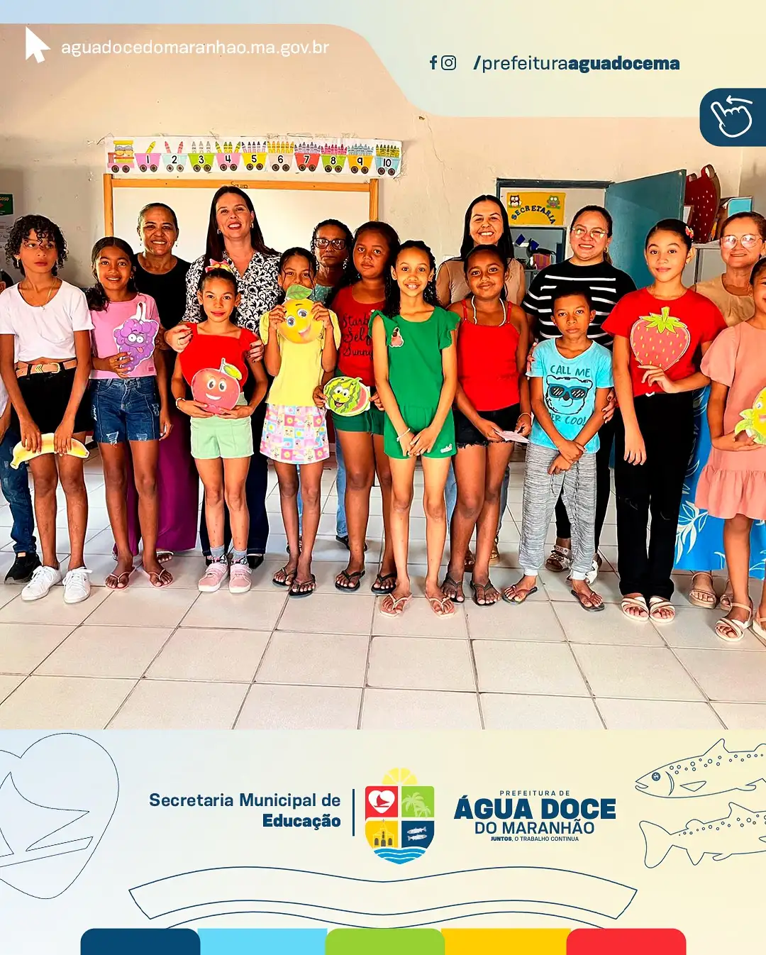 Projeto “Educação que Nutre e Move” reforça ações de saúde e bem-estar nas escolas de Água Doce do Maranhão