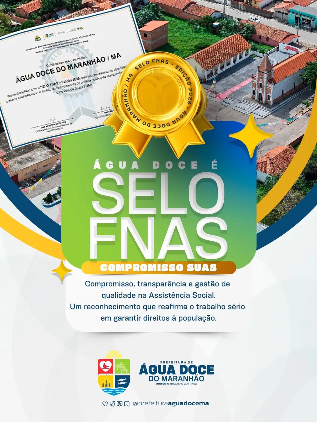 🏅 Água Doce do Maranhão é destaque na Assistência Social!