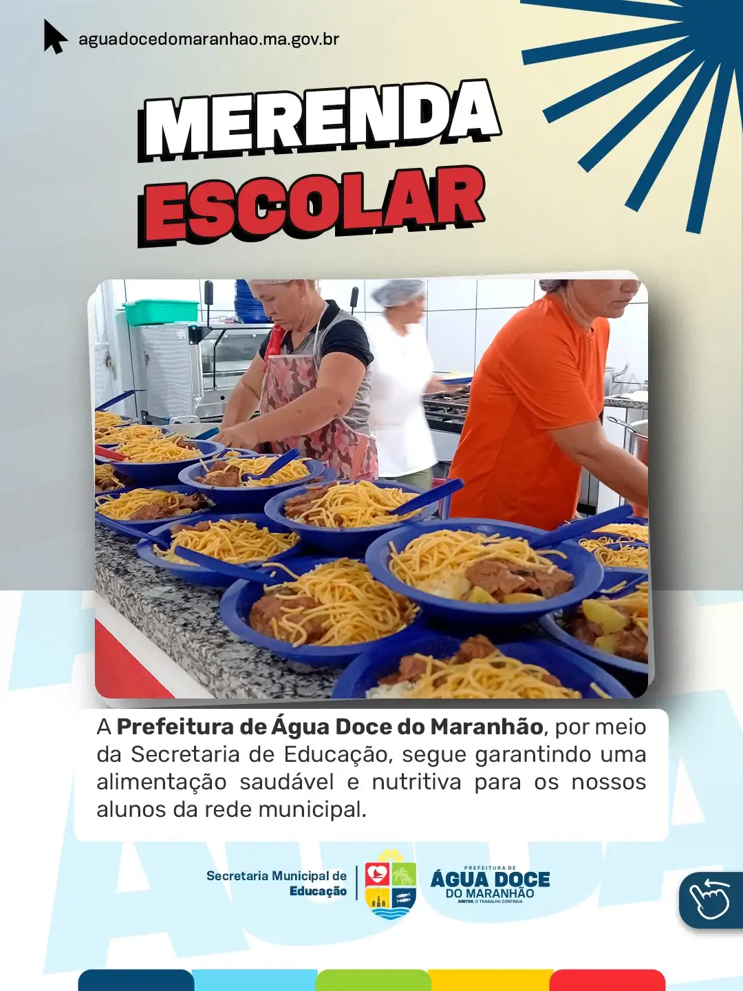 Prefeitura de Água Doce do Maranhão reforça compromisso com a qualidade da merenda escolar