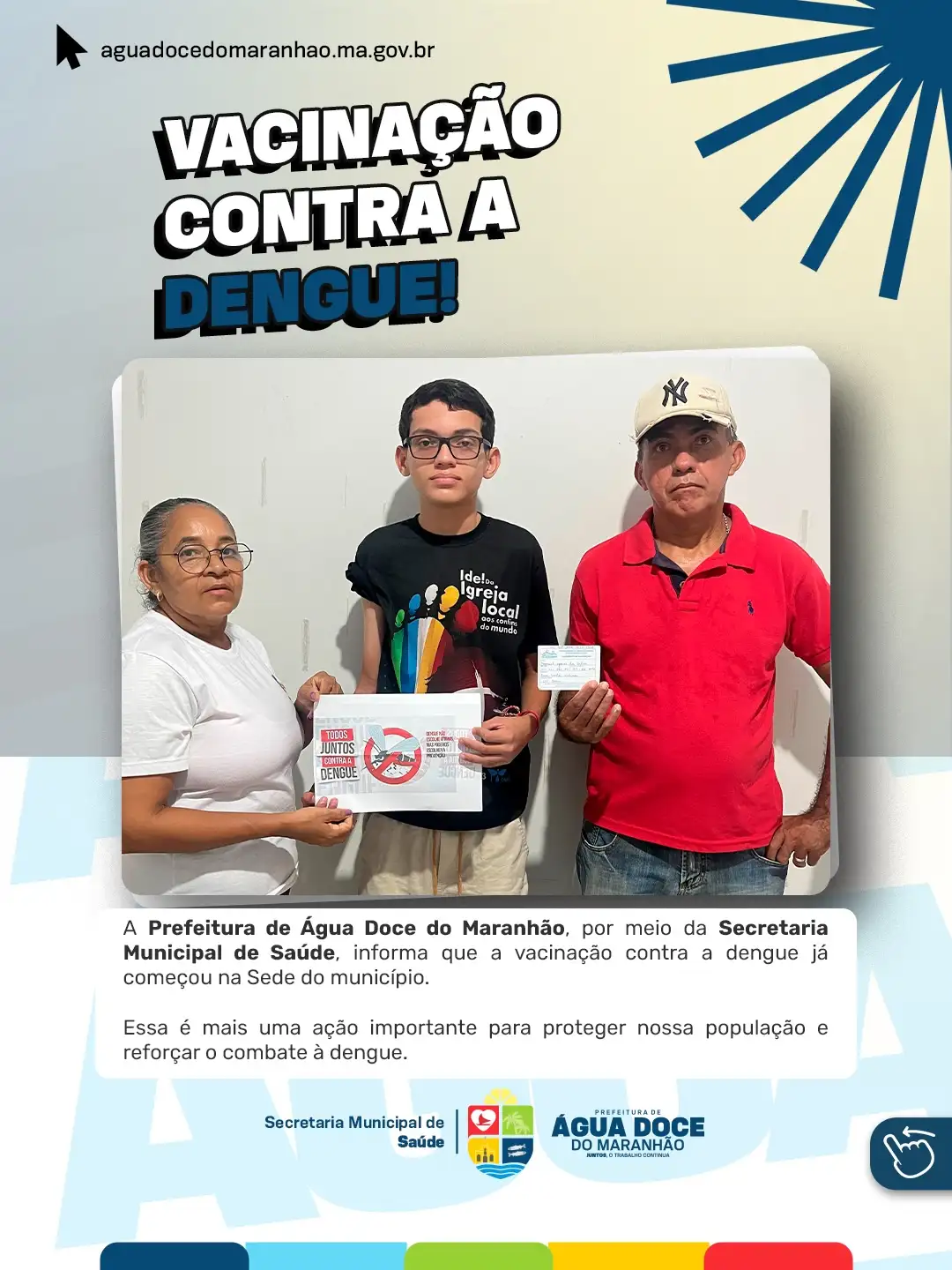 💉🦟 Campanha de Vacinação contra a Dengue já começou na Sede