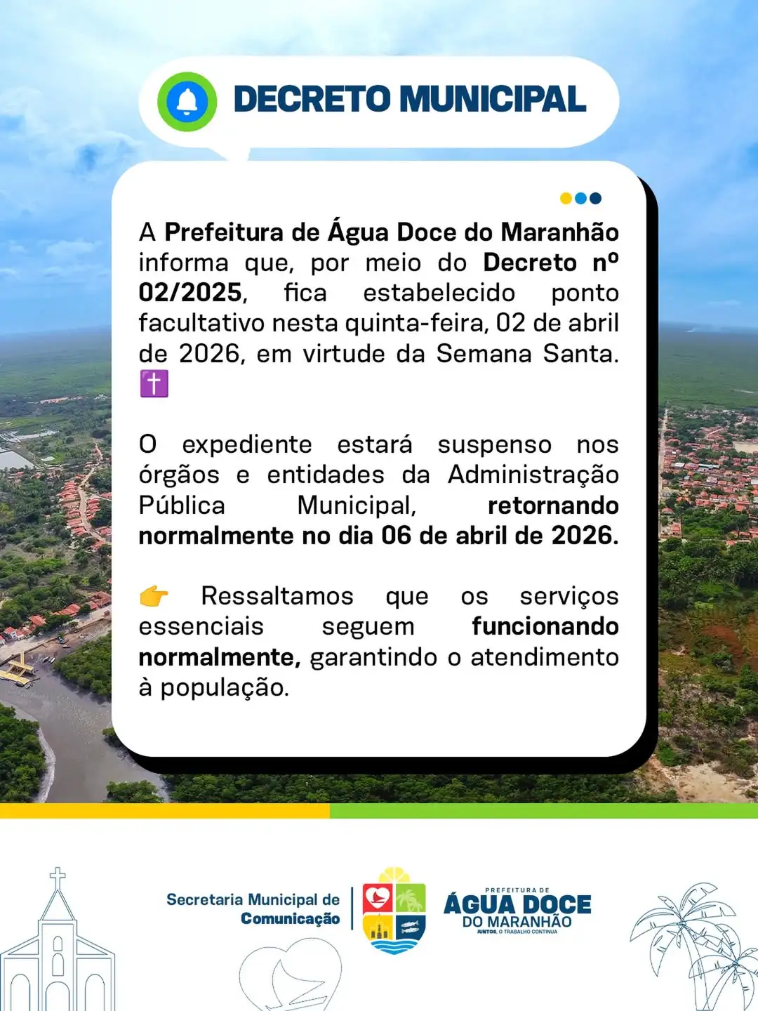 Ponto Facultativo na Semana Santa