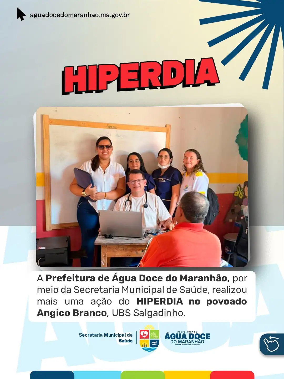 Prefeitura realiza ação do HIPERDIA no povoado Angico Branco